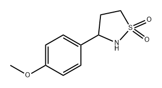 Isothiazolidine, 3-(4-methoxyphenyl)-, 1,1-dioxide Struktur