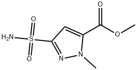 1-甲基-3-氨磺酰基-1H-吡唑-5-羧酸甲酯,2137804-11-4,结构式