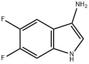 5,6-二氟-1H-吲哚-3-胺, 2137813-23-9, 结构式