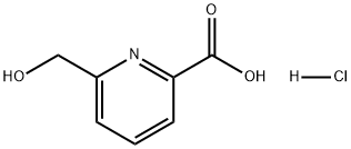 2-Pyridinecarboxylic acid, 6-(hydroxymethyl)-, hydrochloride (1:1) Struktur
