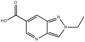 2-ethyl-2H-pyrazolo[4,3-b]pyridine-6-carboxylic
acid Structure