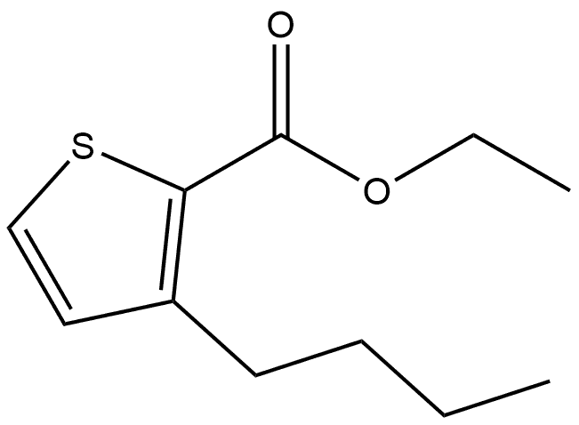 Ethyl 3-butyl-2-thiophenecarboxylate 结构式