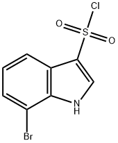 7-溴-1H-吲哚-3-磺酰氯, 2137914-27-1, 结构式