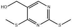 2,4-Bis(methylthio)-5-pyrimidinemethanol Struktur