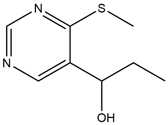 α-Ethyl-4-(methylthio)-5-pyrimidinemethanol Struktur