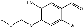 2-bromo-5-hydroxy-4-(methoxymethoxy)benzaldehyde Structure