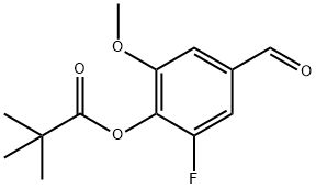 新戊酸2-氟-4-甲酰基-6-甲氧基苯基酯, 2137924-35-5, 结构式