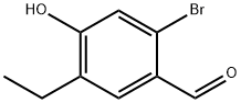 Benzaldehyde, 2-bromo-5-ethyl-4-hydroxy- 化学構造式