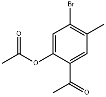 2-乙酰基-5-溴-4-甲基苯基乙酸酯, 2137924-47-9, 结构式