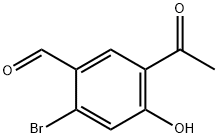 5-Acetyl-2-bromo-4-hydroxybenzaldehyde Struktur