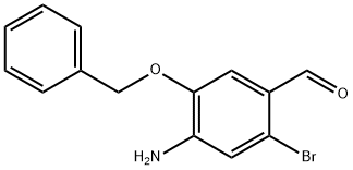 4-Amino-2-bromo-5-(phenylmethoxy)benzaldehyde Struktur