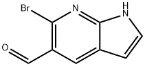 1H-Pyrrolo[2,3-b]pyridine-5-carboxaldehyde, 6-bromo- Struktur