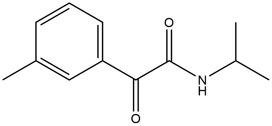 3-Methyl-N-(1-methylethyl)-α-oxobenzeneacetamide 结构式