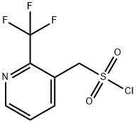 3-Pyridinemethanesulfonyl chloride, 2-(trifluoromethyl)- 结构式