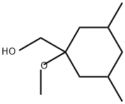 (1-methoxy-3,5-dimethylcyclohexyl)methanol 化学構造式