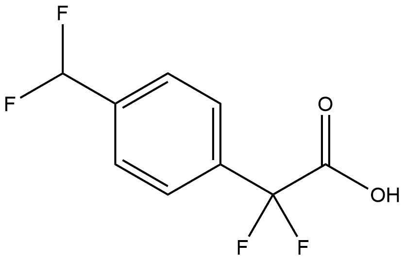Benzeneacetic acid, 4-(difluoromethyl)-α,α-difluoro- Struktur
