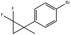 1-bromo-4-(2,2-difluoro-1-methylcyclopropyl)benzene Structure