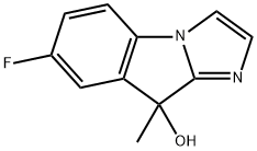 9H-Imidazo[1,2-a]indol-9-ol, 7-fluoro-9-methyl-,2138169-43-2,结构式