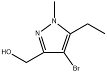 (4-溴-5-乙基-1-甲基-1H-吡唑-3-基)甲醇, 2138198-53-3, 结构式