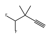 1-Butyne, 4,4-difluoro-3,3-dimethyl- Struktur