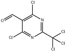 4,6-二氯-2-(三氯甲基)嘧啶-5-甲醛, 2138227-91-3, 结构式