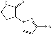 3-(3-amino-1H-pyrazol-1-yl)pyrrolidin-2-one,2138273-28-4,结构式