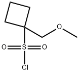 1-(methoxymethyl)cyclobutane-1-sulfonyl chloride Structure