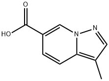 3-甲基吡唑并[1,5-A]吡啶-6-甲酸 结构式