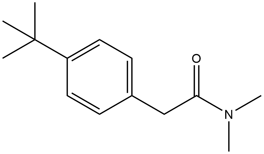 4-(1,1-Dimethylethyl)-N,N-dimethylbenzeneacetamide Struktur