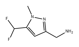 (5-(二氟甲基)-1-甲基-1H-吡唑-3-基)甲胺, 2138371-77-2, 结构式