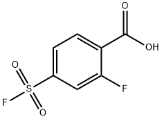 Benzoic acid, 2-fluoro-4-(fluorosulfonyl)- Structure