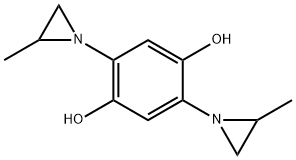 2,5-Bis(2-methylaziridin-1-yl)benzene-1,4-diol Structure