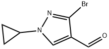 1H-Pyrazole-4-carboxaldehyde, 3-bromo-1-cyclopropyl-|3-溴-1-环丙基-1H-吡唑-4-甲醛