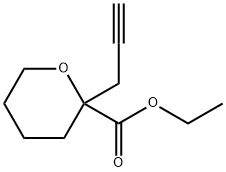 ethyl 2-(prop-2-yn-1-yl)oxane-2-carboxylate 结构式