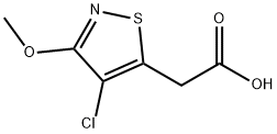 4-Chloro-3-methoxy-5-isothiazoleacetic acid Struktur