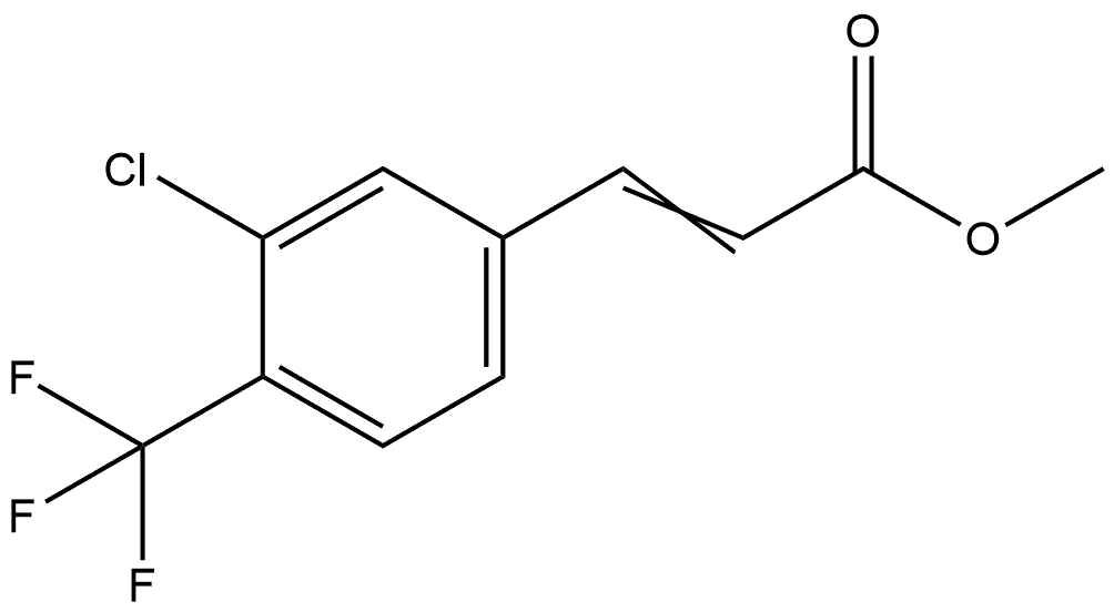 Methyl 3-[3-chloro-4-(trifluoromethyl)phenyl]-2-propenoate Structure