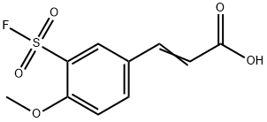 3-[3-(Fluorosulfonyl)-4-methoxyphenyl]-2-propenoic acid Struktur