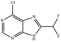 6-Chloro-8-(difluoromethyl)-9H-purine Structure