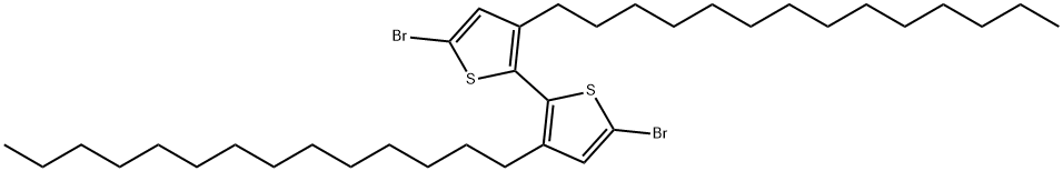 5,5'-二溴-3,3'-二十四烷基-2,2'-联噻吩 结构式