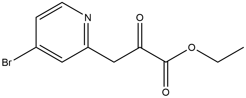 Ethyl 3-(4-bromopyridin-2-yl)-2-oxopropanoate Struktur