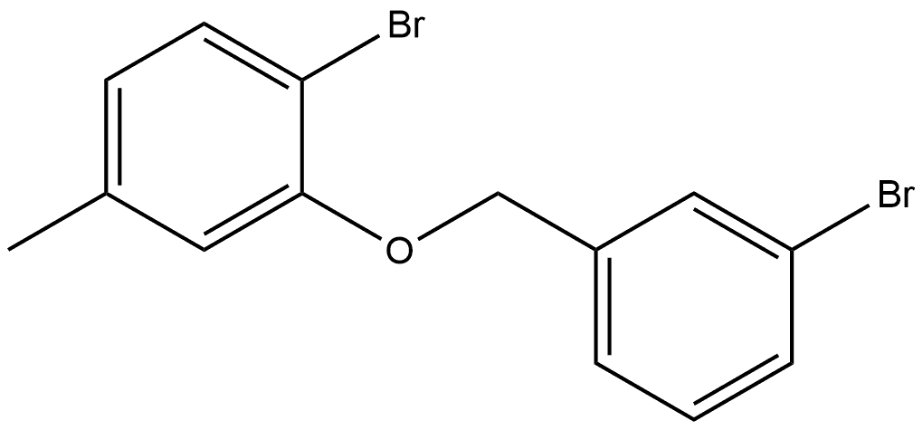 1-Bromo-2-[(3-bromophenyl)methoxy]-4-methylbenzene Structure