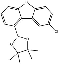 Dibenzothiophene, 8-chloro-1-(4,4,5,5-tetramethyl-1,3,2-dioxaborolan-2-yl)- Struktur