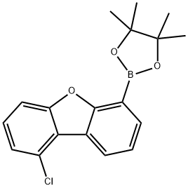Dibenzofuran, 1-chloro-6-(4,4,5,5-tetramethyl-1,3,2-dioxaborolan-2-yl)- Struktur