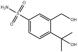 Benzenesulfonamide, 3-(hydroxymethyl)-4-(1-hydroxy-1-methylethyl)- Structure