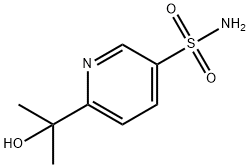 6-(1-Hydroxy-1-methylethyl)-3-pyridinesulfonamide Struktur