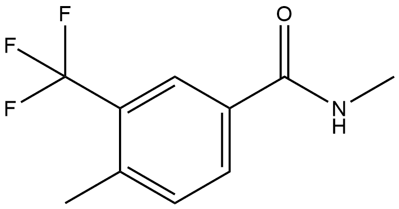 N,4-Dimethyl-3-(trifluoromethyl)benzamide,2141051-99-0,结构式