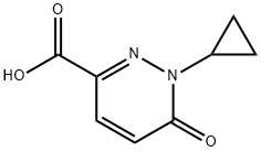 1-Cyclopropyl-1,6-dihydro-6-oxo-3-pyridazinecarboxylic acid Struktur