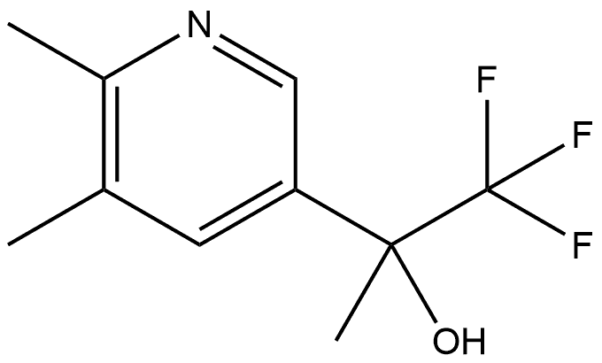 α,5,6-Trimethyl-α-(trifluoromethyl)-3-pyridinemethanol Structure