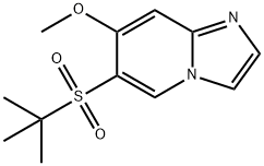 6-(Tert-Butylsulfonyl)-7-methoxyimidazo[1,2-a]pyridine,2141946-21-4,结构式