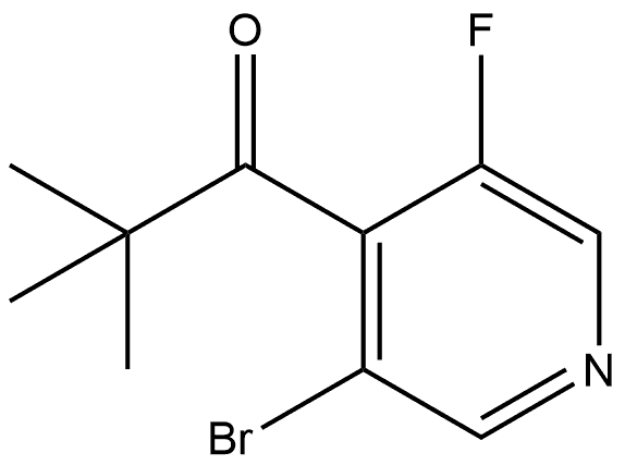 1-(3-Bromo-5-fluoro-4-pyridinyl)-2,2-dimethyl-1-propanone,2142260-10-2,结构式